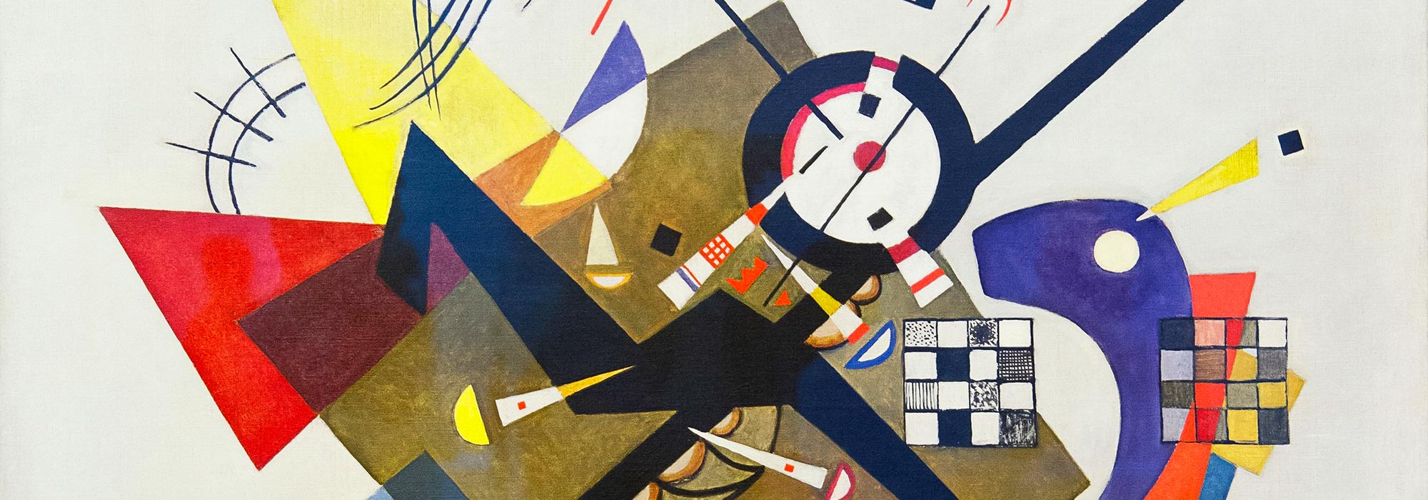 Abstract artwork from the Wassily Kandinsky collection featuring bold colors and geometric shapes inspired by the artist’s unique style.