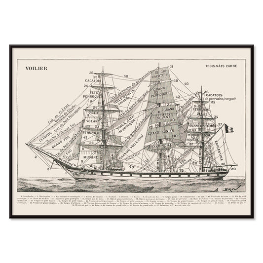 , with black aluminium frame on white background