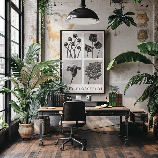 , framed and displayed in home decor