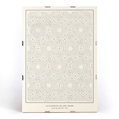 , framed and displayed in modern living room decor