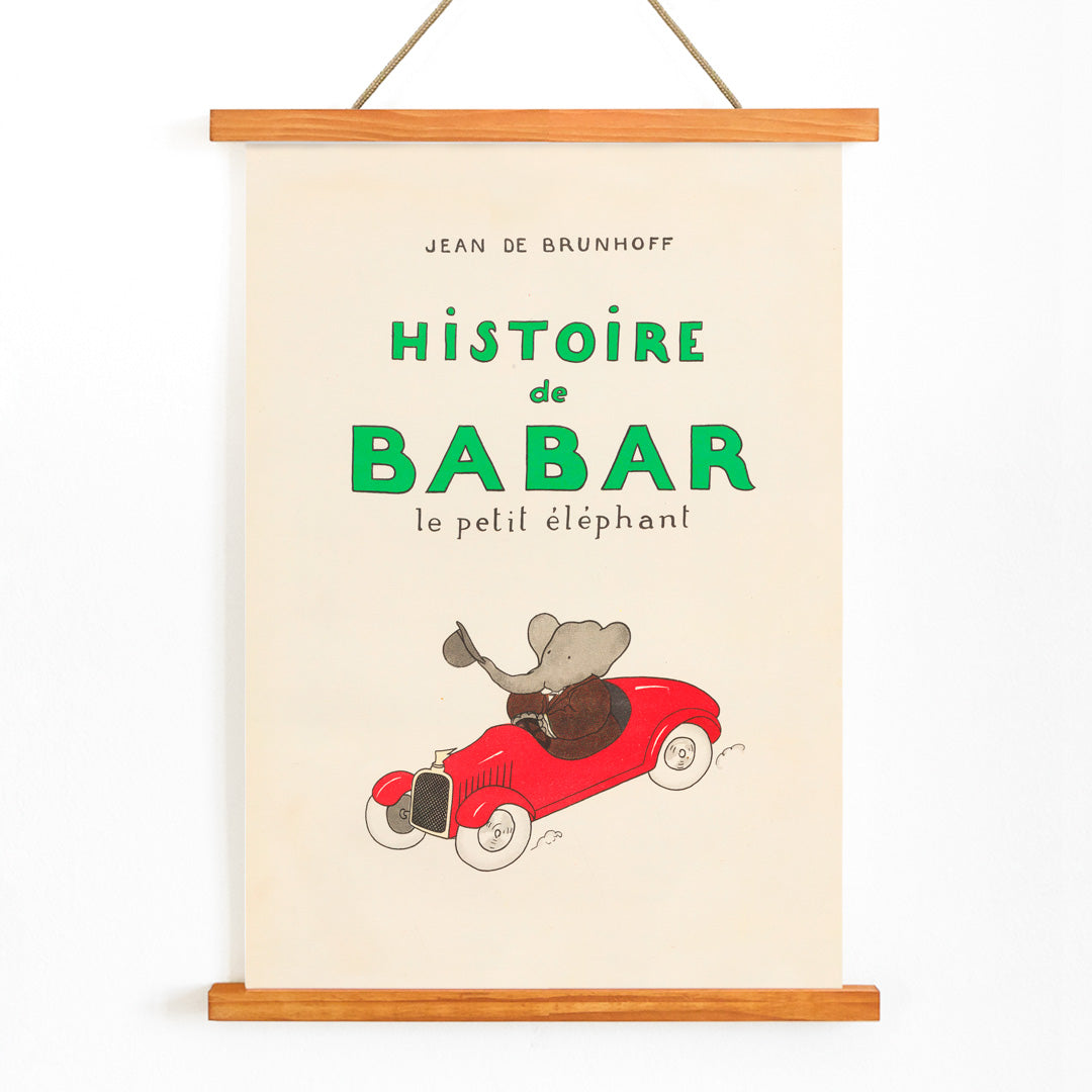 , with wooden magnetic frame on white background