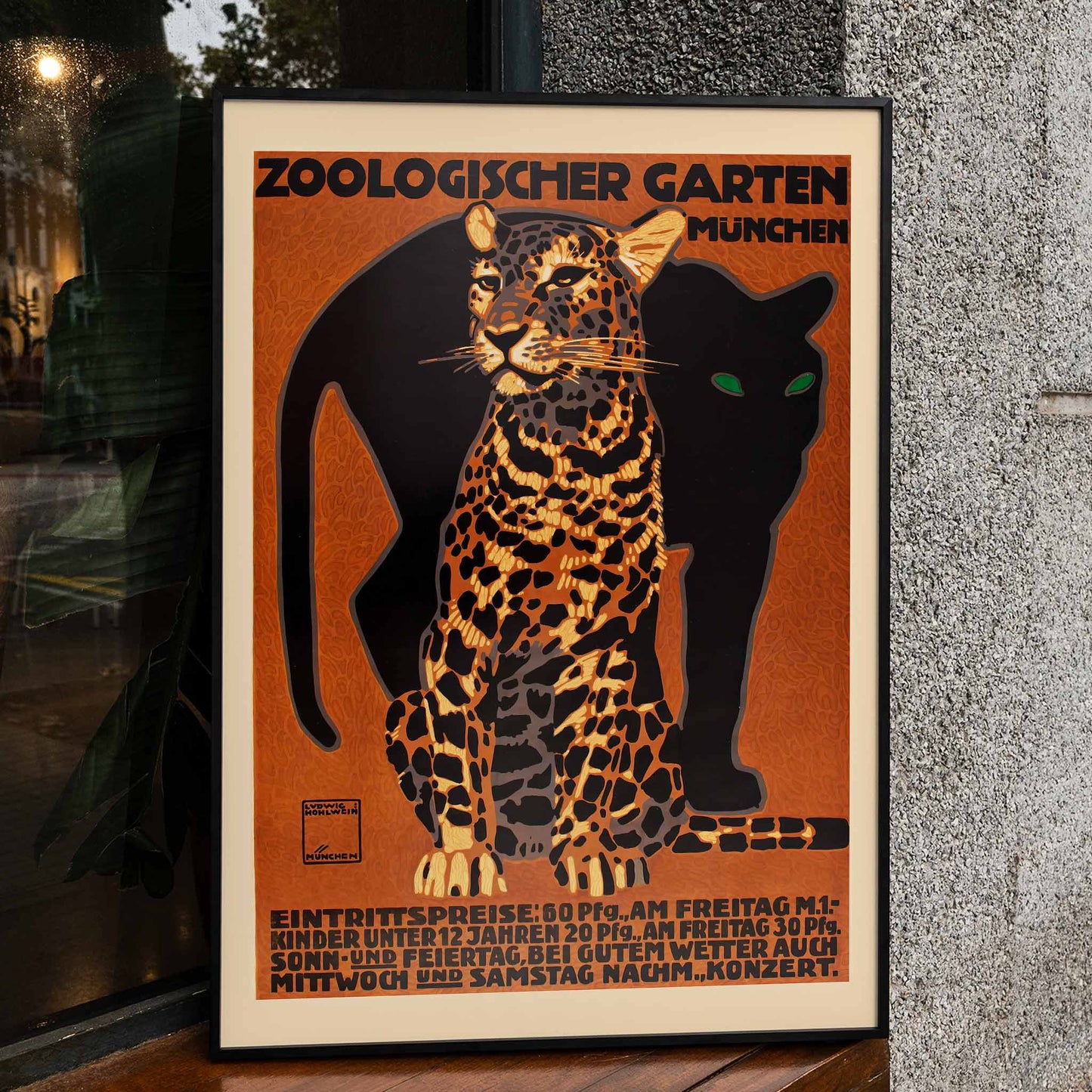 Black aluminium picture frame with a sleek, modern design and elegant finish, suitable for displaying photos or artwork in any décor., scene picture showing a poster in the frame