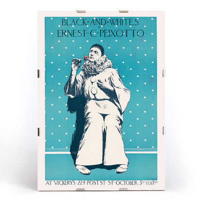 , framed and displayed in modern living room decor