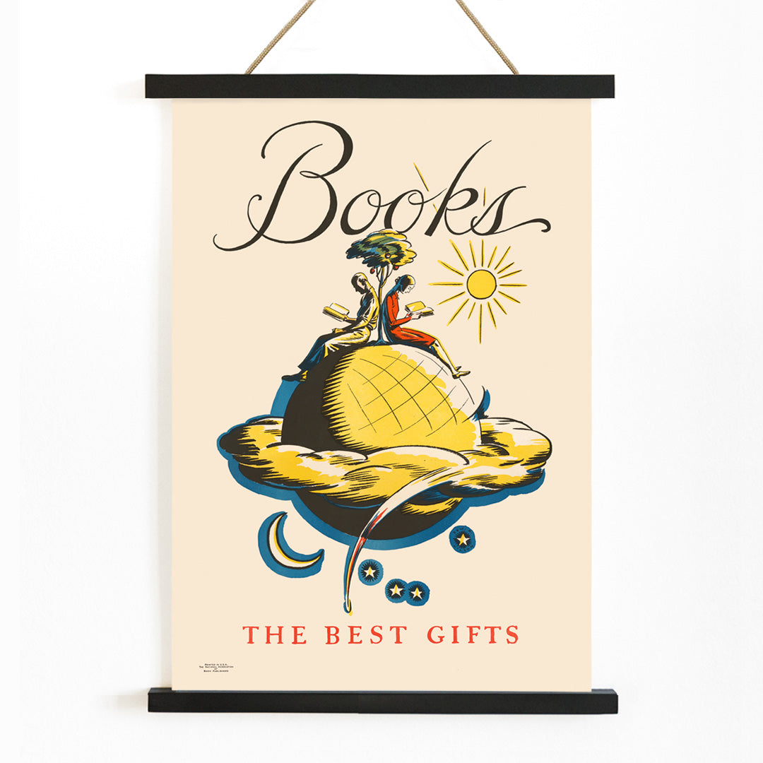 , with wooden magnetic frame on white background