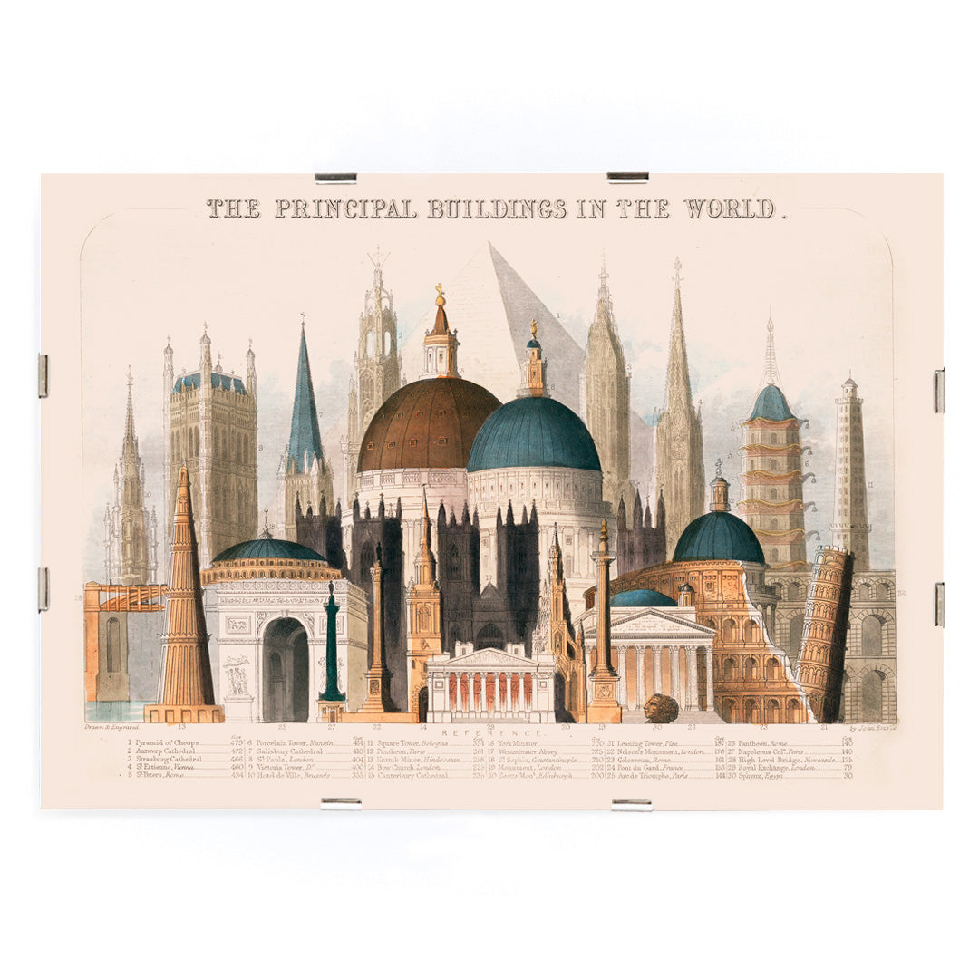 , framed and displayed in modern living room decor