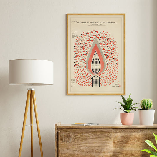 , framed and displayed in home decor