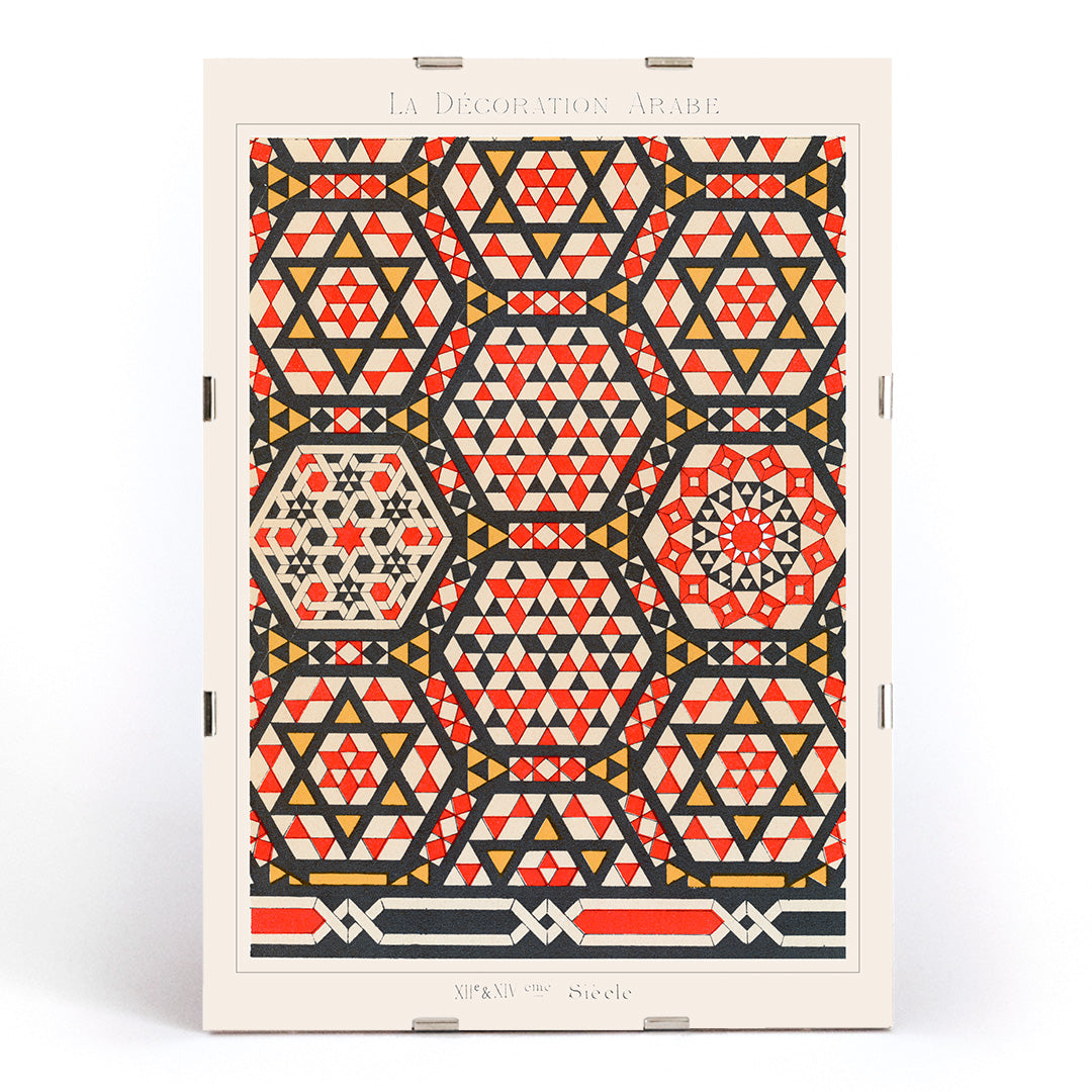 , framed and displayed in modern living room decor