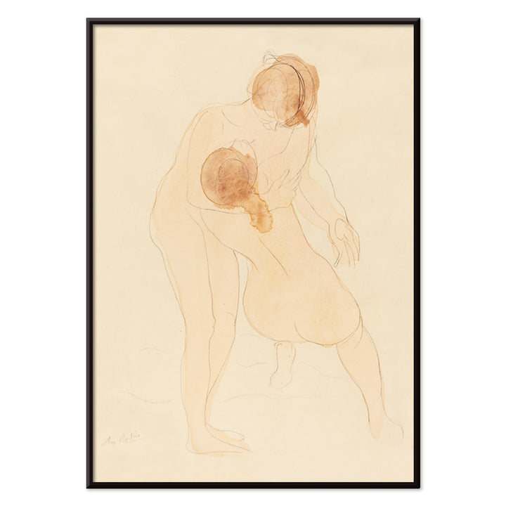 , with black aluminium frame on white background