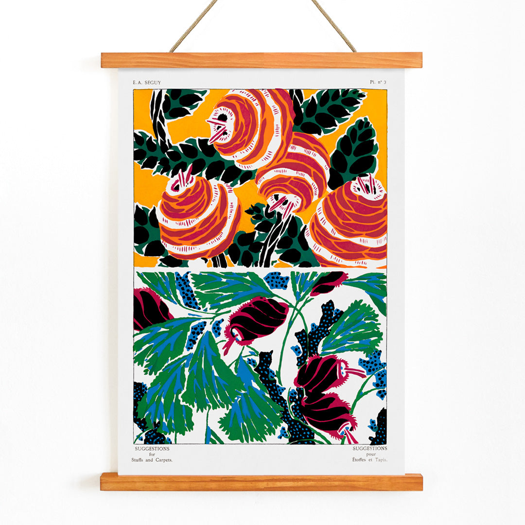 , with wooden magnetic frame on white background