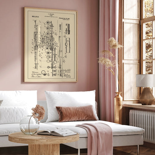 , framed and displayed in home decor