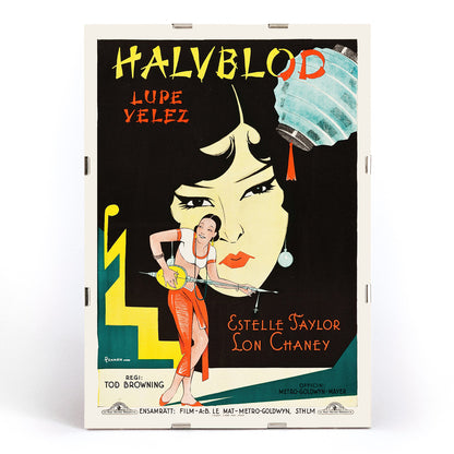 , framed and displayed in modern living room decor