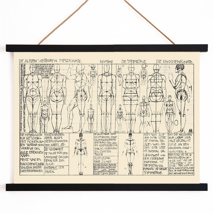 , with wooden magnetic frame on white background