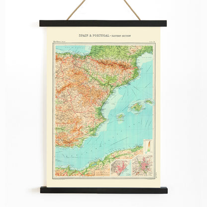 , with wooden magnetic frame on white background