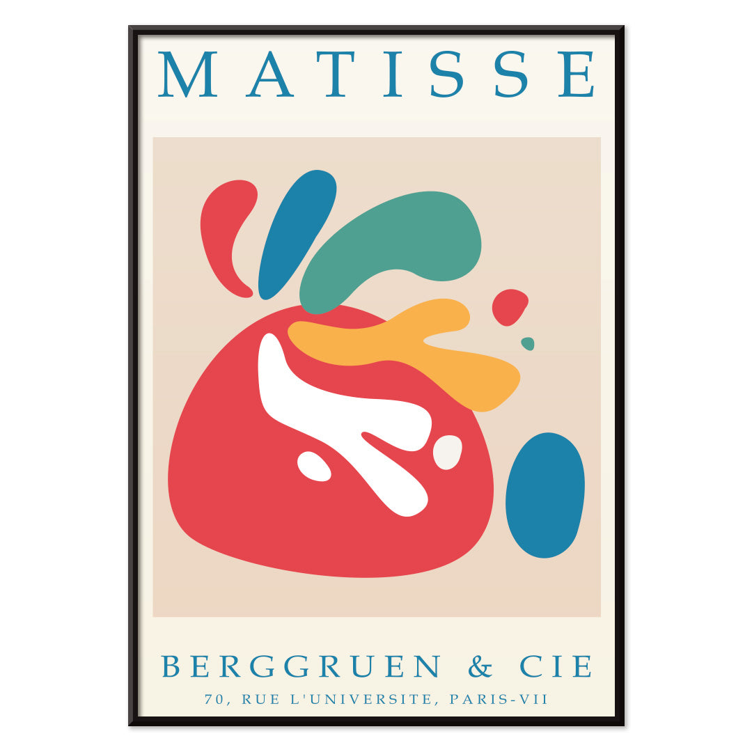 , with black aluminium frame on white background