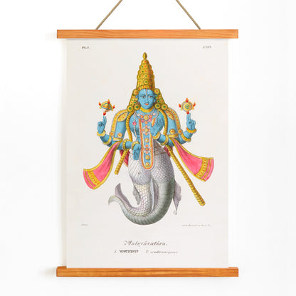 , with wooden magnetic frame on white background