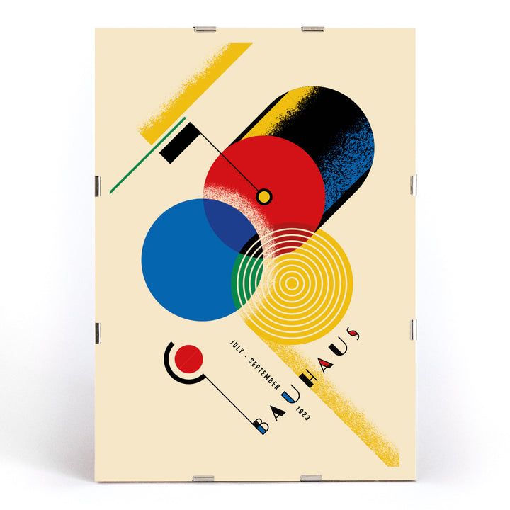 , framed and displayed in modern living room decor