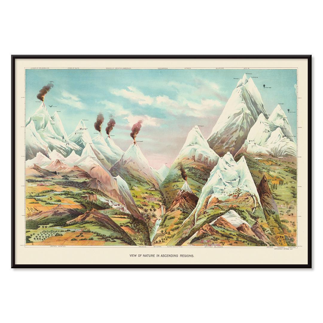 , with black aluminium frame on white background