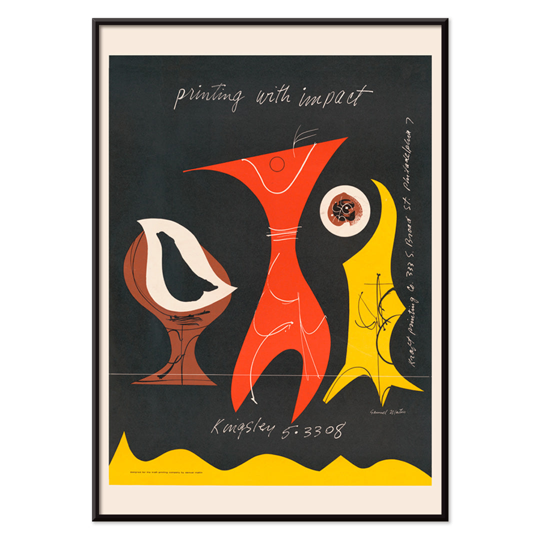 , with black aluminium frame on white background