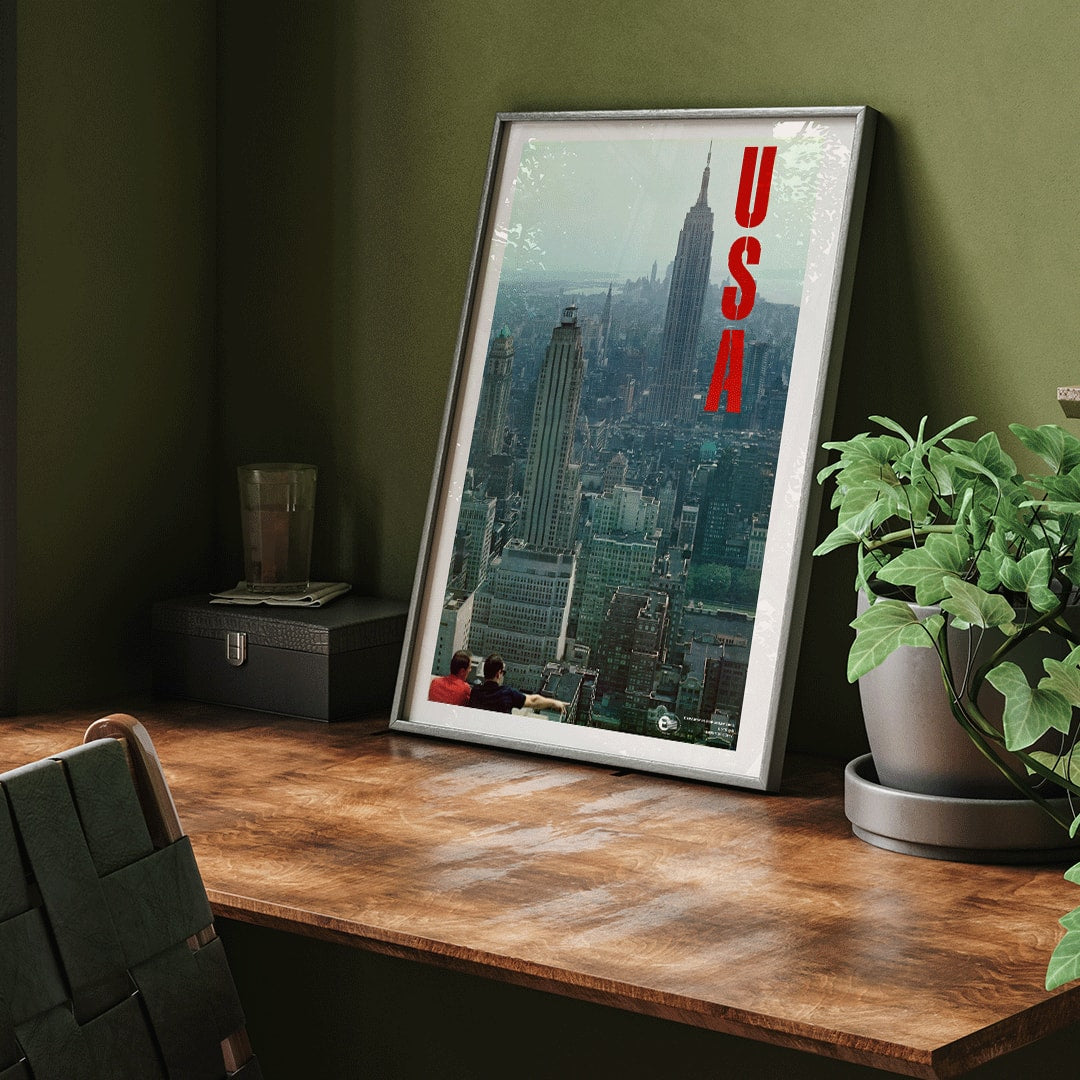 , framed and displayed in home decor