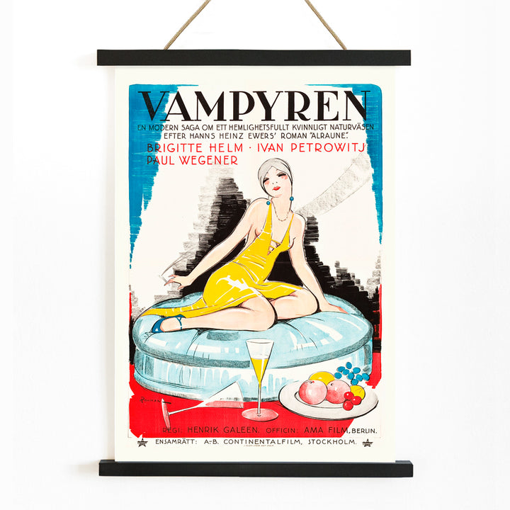 , with wooden magnetic frame on white background