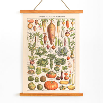 , with wooden magnetic frame on white background