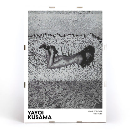 , framed and displayed in modern living room decor